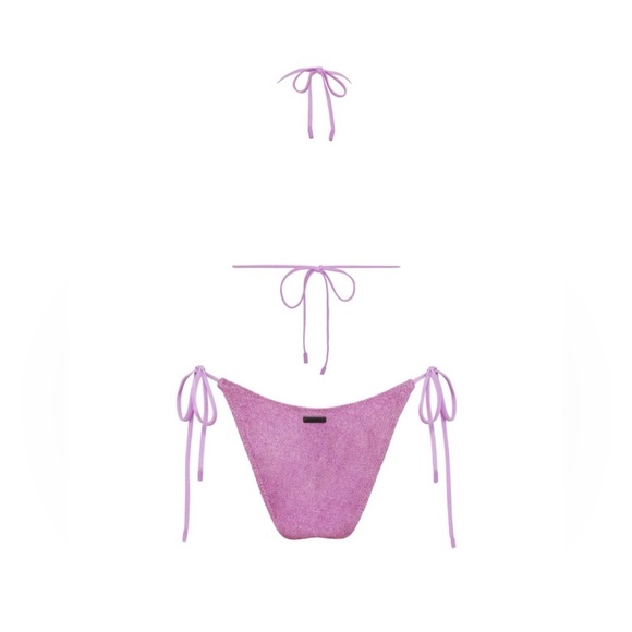 TRIANGL Swimware Pink Bikini Set – VINCA CHEE SPARKLE Top (S) + Bottom (M) - Picture 2 of 7